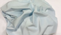 НАРЕЗКА Ткань вельбоа гладкий цв.голубой шир.1,8м (нарезка от 3м)