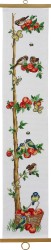 Набор для вышивания PERMIN арт.35-4119 Яблоки и птицы 18х93 см