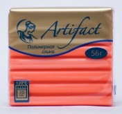 Полимерная глина "Артефакт" арт.АФ.821745 флуоресцентный цв.Оранжевый 56 г
