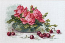 Набор для вышивания МАРЬЯ ИСКУСНИЦА арт.04.005.16 Розы и черешня 35х20 см
