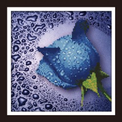 Набор Колор Кит мозаичная картина арт.КК.80210 Синяя роза 25x25 упак (1 шт)