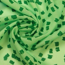 Ткань Шифон-шелк 50 г/м 100% пэ шир.150 см арт.T.0902.04 цв.зеленый рул.35м