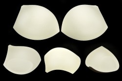 Чашечки корсетные AC-66.98m с эффектом push-up р.75 цв. сумр. белый уп.10 пар упак (10 пар)