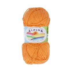 Пряжа ALPINA HOLLY (100% мерсеризованный хлопок) 10х50г/200м цв.192 оранжевый