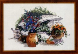 Набор для вышивания PERMIN арт.70-4376 Садовый натюрморт 37х29 см