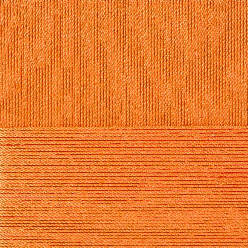 Пряжа для вязания ПЕХ "Классический хлопок" (100% мерсеризованный хлопок) 5х100г/250м цв.485 желтооранжевый