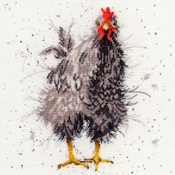 Набор для вышивания Bothy Threads арт.XHD17 Curious Hen (Любопытная курица) 26х26 см