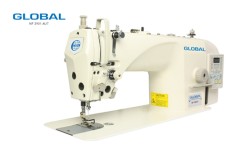 Global NF-3901 LH AUT Одноигольная прямострочная промышленная швейная машина с игольным продвижением и автоматическими функциями