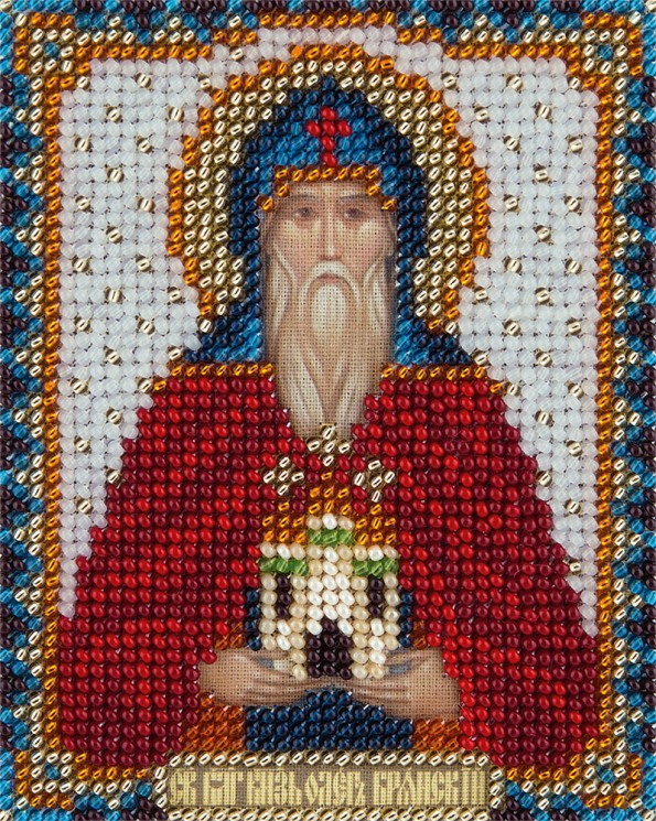 Набор для вышивания PANNA арт. CM-1929 Икона Святого благоверного князя Олега Брянского 8,5х11 см