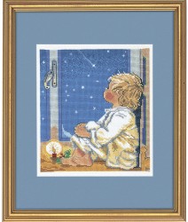 Набор для вышивания EVA ROSENSTAND арт.14-059 Мальчик и звезды 28х35 см
