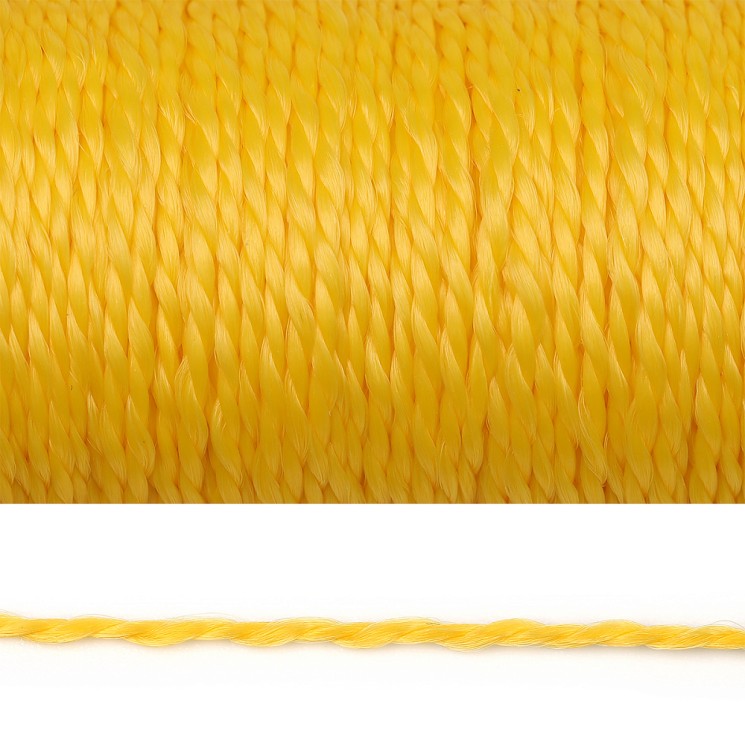 Нить полипропиленовая 01мм цв.жёлтый уп.50м