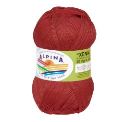 Пряжа ALPINA XENIA (100% мерсеризованный хлопок) 10х50г/240м цв.721 св.бордовый