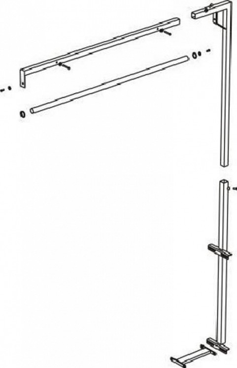 Подставка для подвеса утюга AKN-10B для столов серии MP/F/ MP/A/ MP/FC/A и MP/FC.