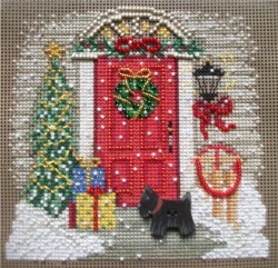 Набор для вышивания MILL HILL Дом в Рождество 12,7х12,7 см