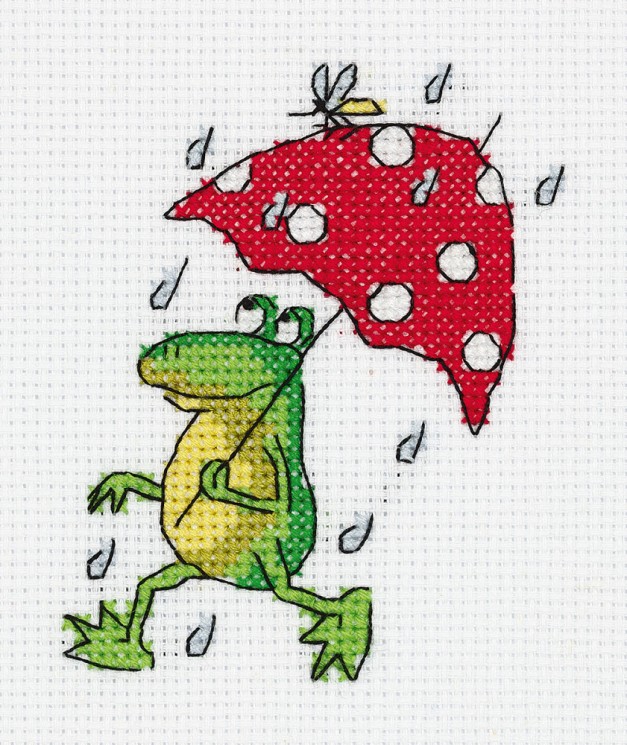 Набор для вышивания KLART арт. 8-378 Летний дождь 10х12 см
