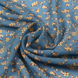 Ткань Шифон-шелк 50 г/м 100% пэ шир.150 см арт.T.0906.06 цв.пыльно-синий рул.35м