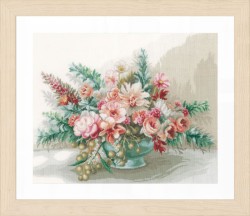 Набор для вышивания LANARTE арт.PN-0169794 Букет цветов 37х45 см