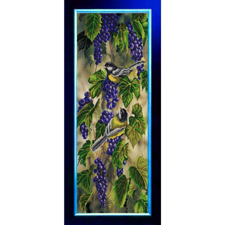 Рисунок на ткани (Бисер) КОНЁК арт. 9847 Птички-синички 25х65 см