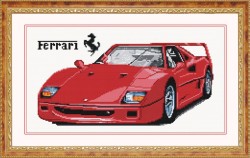 Набор Колор Кит мозаичная картина арт.КК.ZKT003 Ferrari 50х25 упак (1 шт)