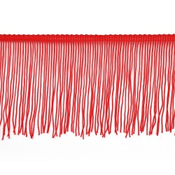 Бахрома отделочная 10 см красный уп.5м