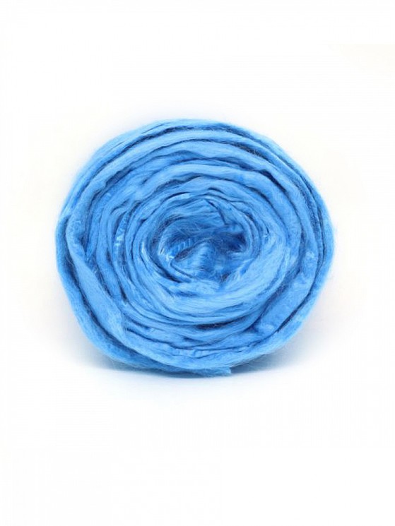 Шерсть для валяния ТРО "Гребенная лента" (вискоза) 50г цв.2820 воздушно-голубой