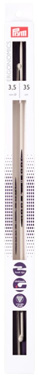 190353 PRYM Спицы прямые Prym ergonomics 35см 3,5мм high-tech полимер уп.2шт