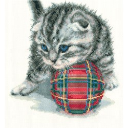Набор для вышивания РТО арт.M708 Игривый котенок 20х20 см