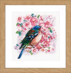 Набор для вышивания VERVACO арт.PN-0147275 Птица среди цветов 25х25 см