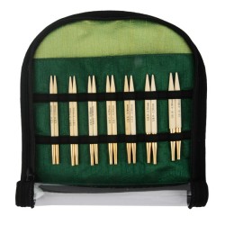 22565 Knit Pro Набор "Special Interchangeable Needle Set" съемных спиц "Bamboo" 10см японский бамбук с золотым покрытием 24 карата 7 видов