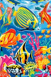Набор Колор Кит картина со стразами арт.КК.CK007 Подводный мир 40х50 упак (1 шт)