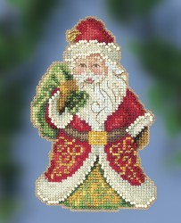 Набор для вышивания MILL HILL Санта с подарками Jim Shore 8х12 см