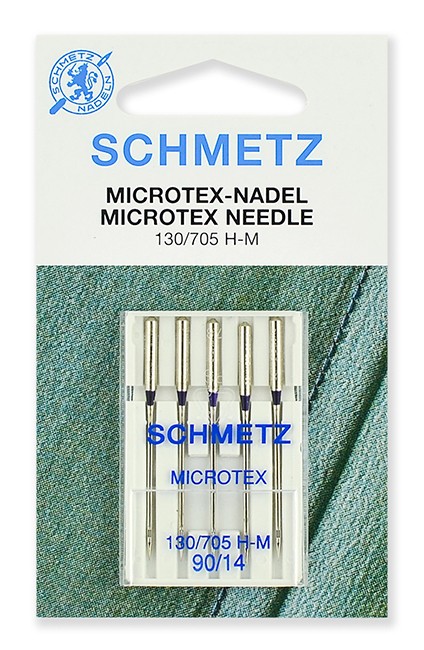 Иглы микротекс (особо острые) Schmetz 130/705H-M № 90, уп.5 игл