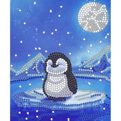 Рисунок на ткани (Бисер) КОНЁК арт. 8111 Пингвин 10х12 см
