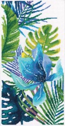 Набор для вышивания РТО арт.M747 Голубой цветок 20х40 см