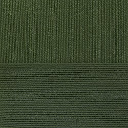 Пряжа для вязания ПЕХ "Деревенская" (100% полугрубая шерсть) 10х100г/250м цв.013 т.оливковый