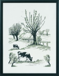 Набор для вышивания PERMIN арт.70-1109 Коровы 45х60 см