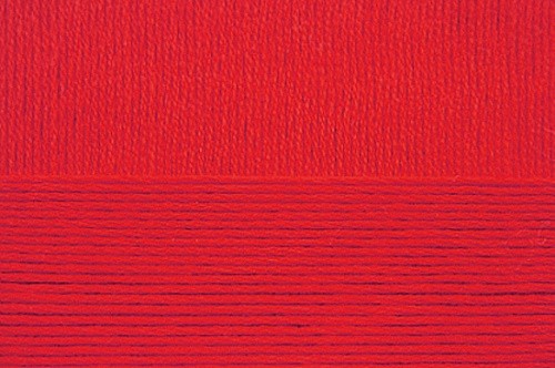 Пряжа для вязания ПЕХ "Хлопок Натуральный" летний ассорт (100% хлопок) 5х100г/425 цв.006 красный
