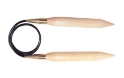 35803 Knit Pro Спицы круговые Jumbo Birch 30мм/100см, береза, натуральный
