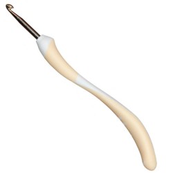 Крючок вязальный с эргономичной пластиковой ручкой addiSwing №4,5 16 см
