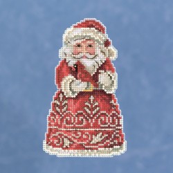 Набор для вышивания MILL HILL Санта с птенцом Jim Shore 7х12 см