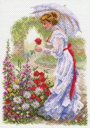 Рисунок на канве МАТРЕНИН ПОСАД арт.37х49 - 1700 В цветущем саду