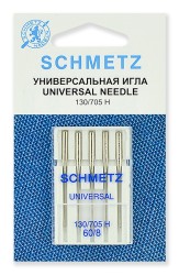 Иглы стандартные Schmetz 130/705H № 60, уп.5 игл