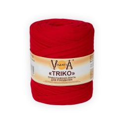Трикотажная лента для рукоделия VISANTIA TRIKO FTM100 (92% хлопок, 8% эластан) 1х500г/100м красный
