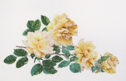 Набор для вышивания THEA GOUVERNEUR арт.429 Желтые розы 65х44 см