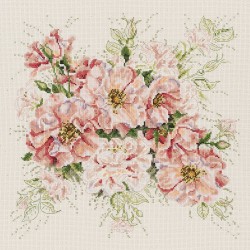 Набор для вышивания JANLYNN арт.106-0057 Садовые розы 33 x 33 см