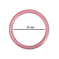 Кольцо для бюстгальтера металл TBY-57728 d18мм, цв.S256 розовый рубин, уп.100шт
