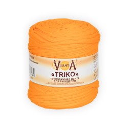 Трикотажная лента для рукоделия VISANTIA TRIKO FTM100 (92% хлопок, 8% эластан) 1х500г/100м оранжевый