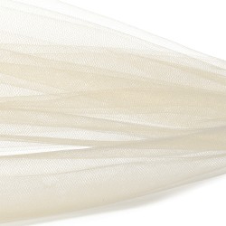 Фатин Кристалл средней жесткости блестящий арт.K.TRM шир.300см, 100% полиэстер цв.105 К уп.50м - бежевый