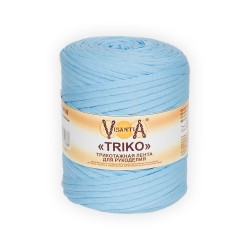 Трикотажная лента для рукоделия VISANTIA TRIKO FTM100 (92% хлопок, 8% эластан) 1х500г/100м синий