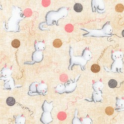 Cuddly Kittens Flannel 146±5 г/м 100% Хлопок цв.AUNF-16978-13 TAN уп.100х110 см упак